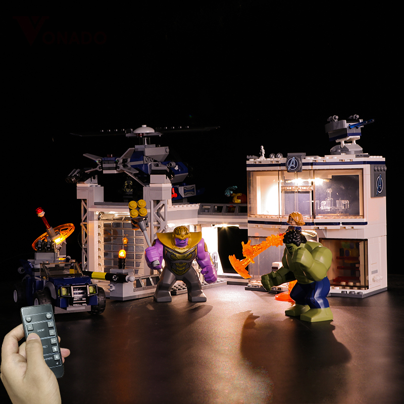 76131 Avengers Compound Battle LED lighting Kit ( Remote Control ...